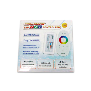 2,4g rf rgb led controller dc12-24v 6a rohs touch Screen Remote LED RGB Streifen RF Steuerung pwm 12v 24v LED Streifen licht Controller