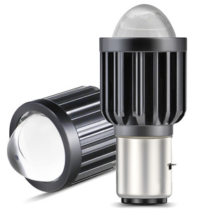 DXZ H4 9003 LED farlar motosiklet fansız baba20d H6 LED ampul tak ve çalıştır yüksek düşük işın 3000K 6500K iki renk far - Product Image 5