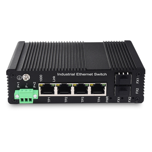 Conmutador de gestión web inteligente 4 Puerto LAN 10/100/1000M y conmutador de red de puerto de fibra 2 1G
