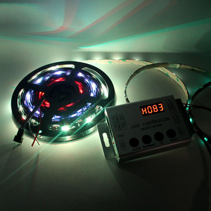 HC008 Программируемый RGB светодиодный контроллер 4-клавишный RF-контроль DC5-24V 133 режимов эксклюзивный для WS2812 WS2811 светодиодный пульт дистанционного управления - Product Image 4