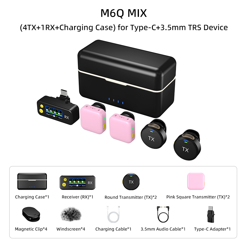 Pink M6Q MIX 1to 4