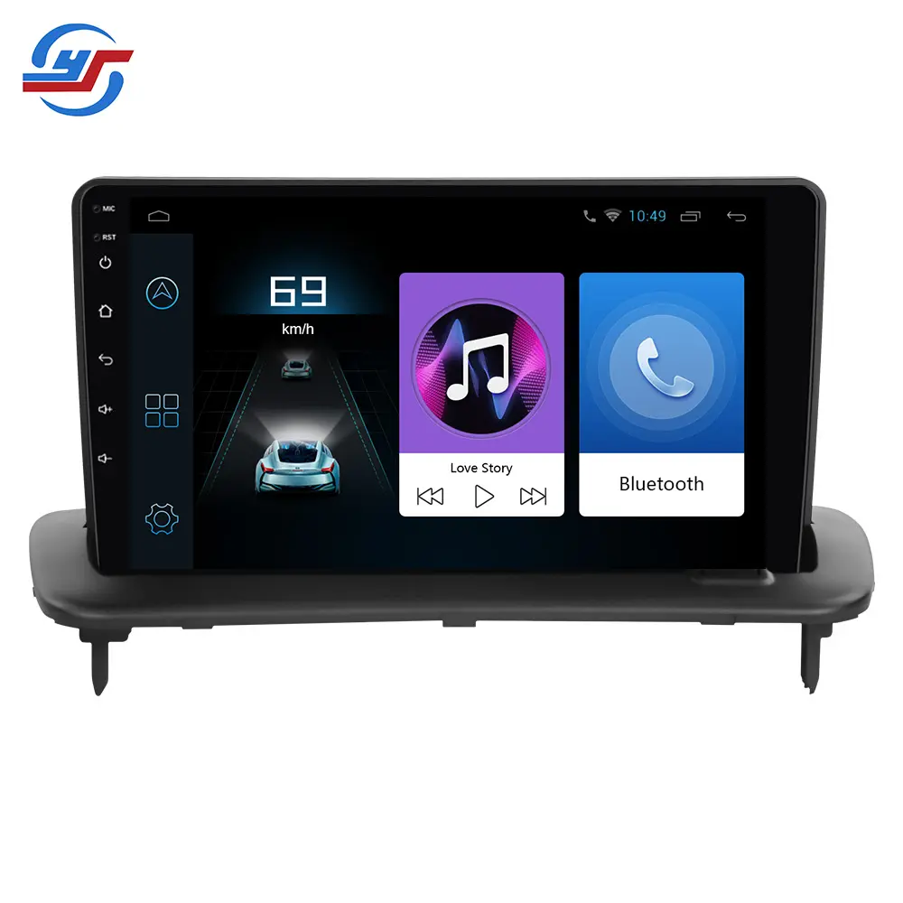 9 inç çerçeve Carplay Android oto araba radyo çalar Volvo S40 C30 C70 2004 2005 2006 2007 2008 2009 2010 2011 2012 2013