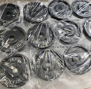 2-inch trung tâm lỗ gang Bumper tấm tiêu chuẩn Barbell tạ đĩa tấm cho trọng lượng đào tạo - Product Image 3