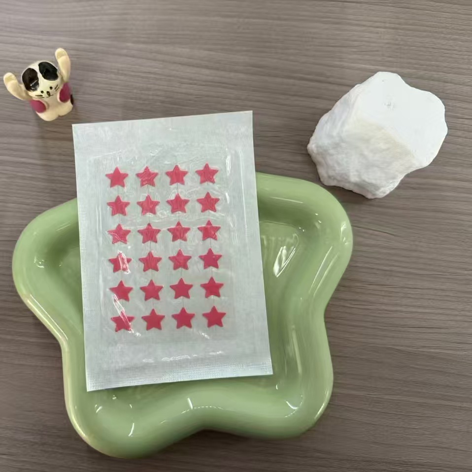 24 estrellas hidrocoloides rojo rosado