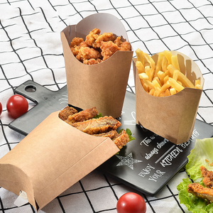 Tùy Chỉnh Bánh Burger Nhỏ Có Hộp Giấy Chất Liệu Với In Thức Ăn Nhanh Thiết Kế Cho Thực Phẩm Giao Hàng & Takeout Burger Khoai Tây Chiên - Product Image 6