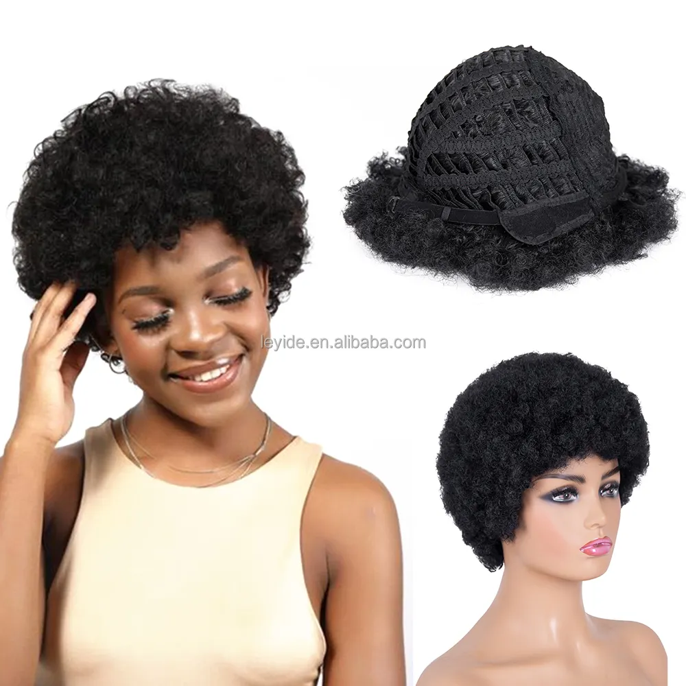 AliLeader all'ingrosso parrucche Afro sintetiche parrucca fantasia colorati esplosivi capelli crespi parrucca riccia per donna uomo