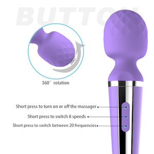 XX Hot Silicone AV Vibrator Quan Hệ Tình Dục Sản Phẩm Phụ Nữ USB Cơ Thể Massage Microphone Siêu Rung AV Wand Massager Dành Cho Người Lớn Quan Hệ Tình Dục Đồ Chơi - Product Image 4