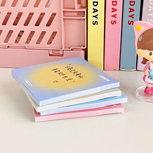 Memo Pad yapışkan not sevimli renkli özel şekiller 3*3 inç okul günlüğü yazma notları için - Product Image 5