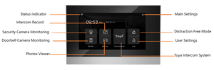 Sistema de intercomunicación de timbre de puerta visual de 2 cables para Edificio de apartamento Monitor interior con cable analógico Cámara de timbre digital con desbloqueo - Product Image 4