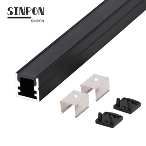Trung Quốc Chuyên Nghiệp Customized Đen Anodized Tuyến Tính Kênh Led Alu Nhôm Đùn Nhà Ở Hồ Sơ Cho Dải Ánh Sáng - Product Image 4