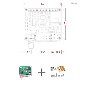 Ahududu Pi DAC ses şifre çözücü kurulu HIFI genişletme modülü destekler koaksiyel Fiber I2S için ahududu Pi 3B 3B + 4B