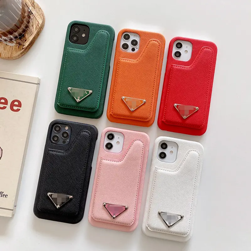 Yeni telefon kart çantası için iphone14 14pro 14promax lüks stil kılıf iphone13 12 promax 11 pro tasarımcı pu deri kılıf