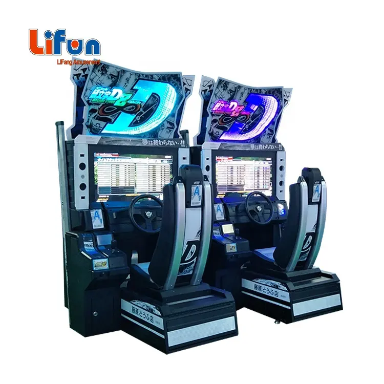 Máquina de juego de carreras electrónica India de bajo precio, máquina de juego de carreras de coches Arcade D 8 con inicial operada por monedas para Game Center