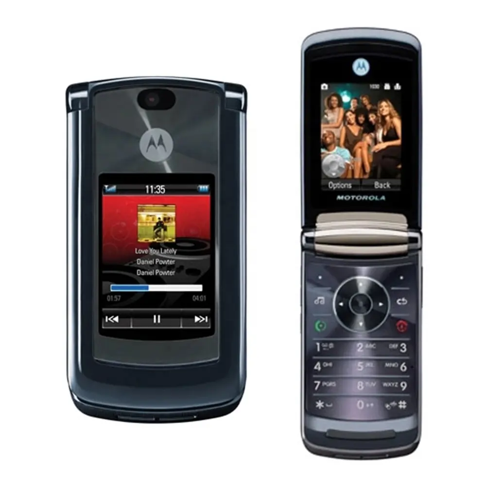 Motorola RAZR2 V8 GSM2MPカメラ用2GBROM携帯電話フリップロック解除携帯電話