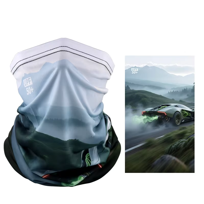 Voiture de sport verte-blanc vert