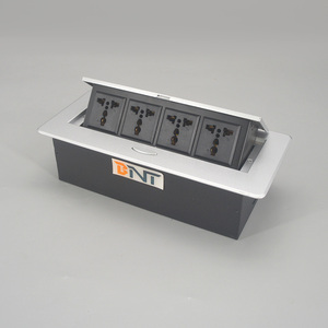 <strong>Multi</strong>-<strong>Function</strong> 16A Universal Desktop Power <strong>Socket</strong> <strong>with</strong> Pop-Up Panel 4 AC Outlets for Office - Product Image 4
