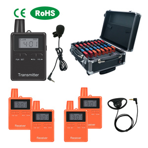 Intercomunicador dúplex de Largo alcance inalámbrico walkie talkie sistema de guía turístico sistema de guía de radio bidireccional para viajes y conferencias Hajj - Product Image 1