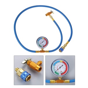 Car AC System Simple Refuelling Tool AC.135.697 R134a Refrigerant Charge Hose Kit 1/2&quot;<strong>ACME</strong> <strong>Female</strong> 1/4&quot;SAE Male Self Sealing - Product Image 3