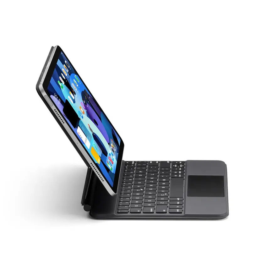 AUF LAGER Benutzer definierte magische Aluminium-Tastatur hülle Für iPad Air 5 10,9 Zoll Touchpad-Tastatur hülle 12,9 11 Zoll