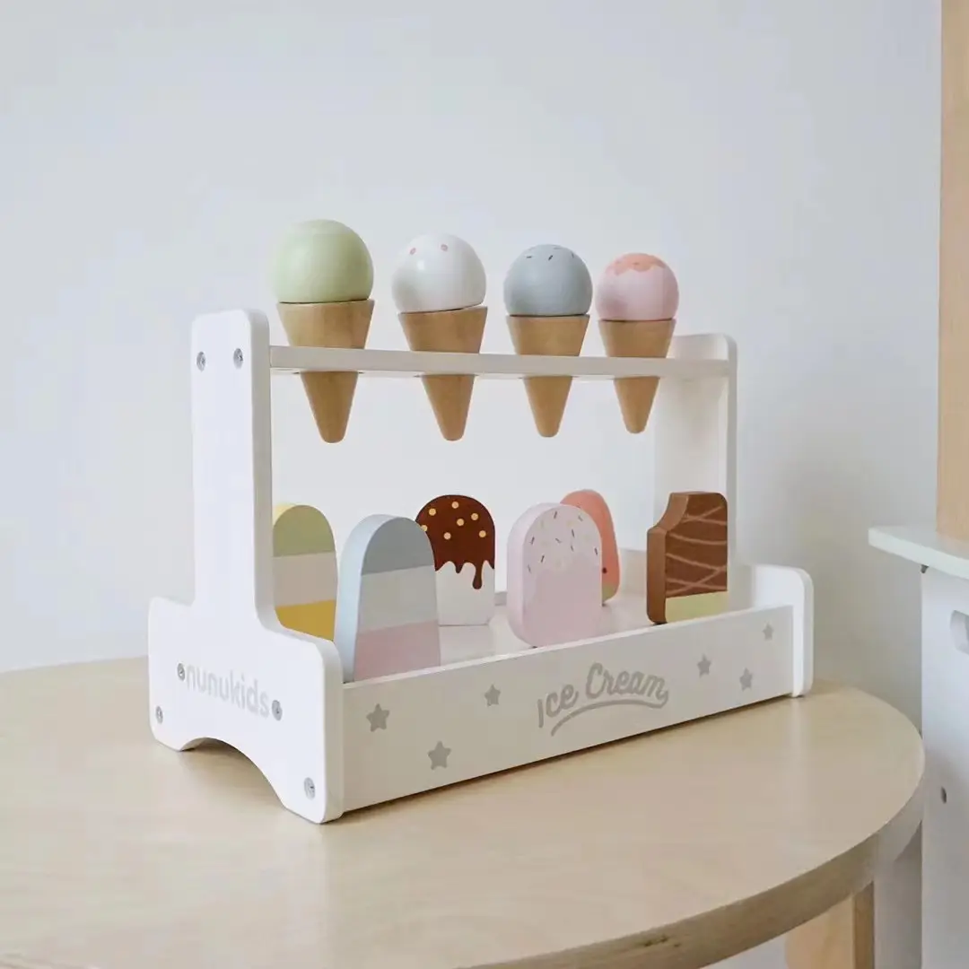 Mini carrello fai da te divertente di alta qualità per bambini gelateria finta di giocare con i giocattoli
