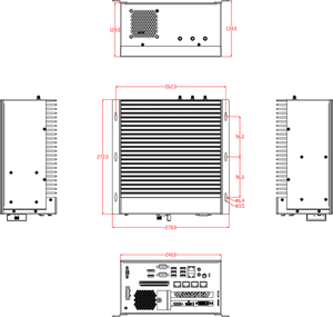 Intel Core 12/13マシンビジョン産業用コンピューター6ギガビットイーサネット産業用制御ホストPC - Product Image 6
