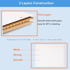 25-Pack White Corrugated Cardboard Mailer Boxes 7x5x2\&quot; High-End Shipping Boxes for Small Business &amp; Literature Mailer <strong>Box</strong> - Product Image 3