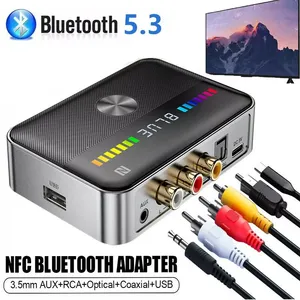 NFC BT 5.3音频接收器发射器数模转换器DAC低延迟无损RCA同轴光学音频适配器 - Product Image 2