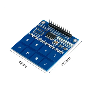 Nuevas llegadas Módulo de sensor táctil capacitivo de 4 cargas con luz piloto Led IC de detección táctil para luz de sensor táctil Led TTP224 - Product Image 5