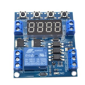 Display a LED 5V Timer di ritardo digitale modulo interruttore di controllo relè tensione rilevamento limite superiore e inferiore conteggio dei tempi del ciclo - Product Image 3
