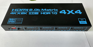 Unterstützt HDR HDCP 2.2 4K @ 60Hz HDMI 2.0 Matrix Switch 4 X4 mit EDID und Infrarot fernbedienung
