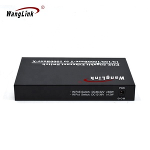 Wanglink สวิตช์ POE เครือข่าย2FO 4RJ45 1.25G 48V,พร้อมไฟเบอร์2SC + พอร์ต10/100/1000Mbps 4พอร์ต IEEE 802.3 Af/At กล้อง IP อีเธอร์เน็ต - Product Image 5
