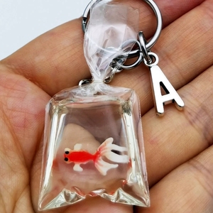 Sevimli japon balığı kolye japon balığı su torbası anahtarlık japon balığı su tankı akvaryum Goldfish anahtarlık Charm - Product Image 6