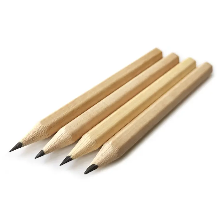 Günstige 3.5 "Hexagonal Mini Natürliche Holz Golf HB Blei Schreiben Bleistift für Kinder