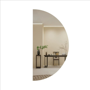 KIEILO现代家居装饰半月形圆形发光二极管灯智能镜触摸传感器开关墙壁浴室镜子 - Product Image 1