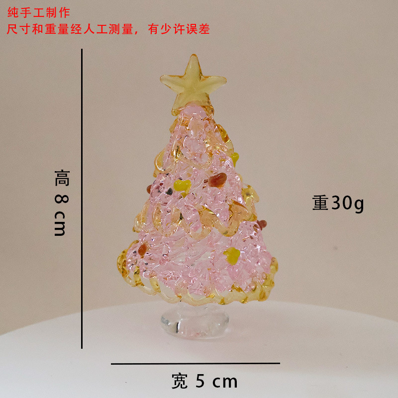 Albero di Natale avvolto in filo d'oro rosa da 85 cm
