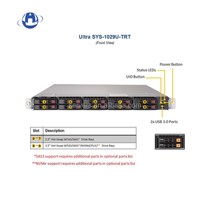 Supermicro SuperServer 1029U-TRT Profundidad corta 1u Intel Xeon 28 Core Dual Socket P ECC RDIMM LRDIMM Gpu Rack Server - Product Image 4