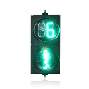 זול מיני אדום ירוק מחשב מעטפת מגן 100 200 300 MM LED רמזור להפסיק אור רחוב להולכי רגל זברה צלב תנועה אור מנורה