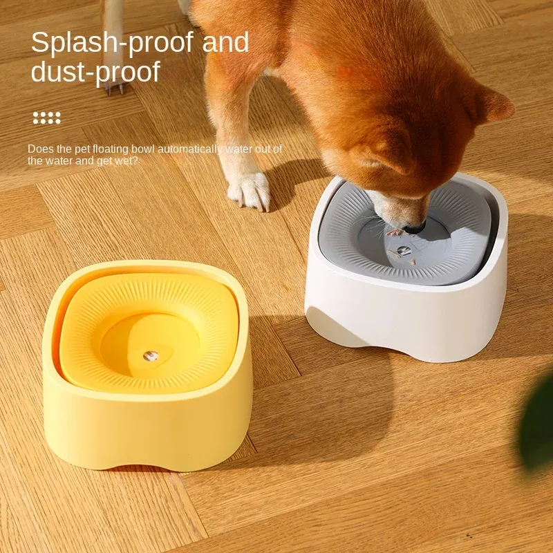 All'ingrosso forniture per animali domestici cane gatto galleggiabile ciotola d'acqua Pet alimentazione potabile non bagnante bocca ciotola per animali