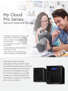 0 16 24 32 40 48 56 64 72 80 88 TB My Cloud Pro Series PR4100 Almacenamiento NAS HDD con 16GB de memoria Almacenamiento conectado a la red - Product Image 5