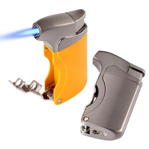 DB Luxury Handmade Cigar <strong>Humidor</strong> <strong>Set</strong> Puro Lighter Jet Torch with Windproof Gas Metal Charuto Punch Smoking Accessories - Product Image 3