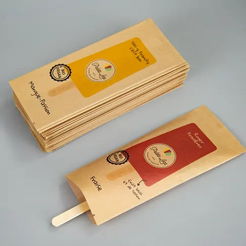 Высокое качество пользовательских печатных одноразовой пластиковой мороженое эскимо мешки для упаковки