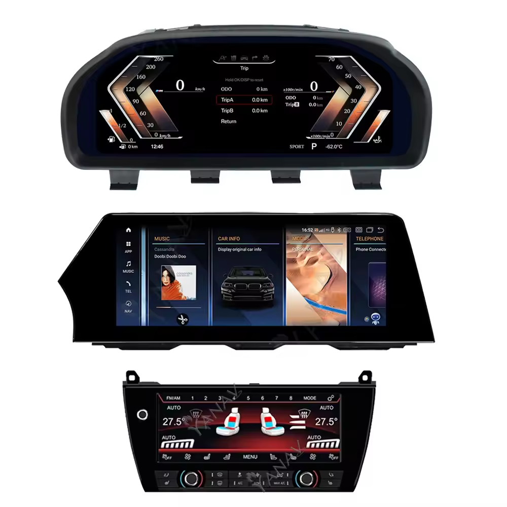 cluster + car radio +ac panel