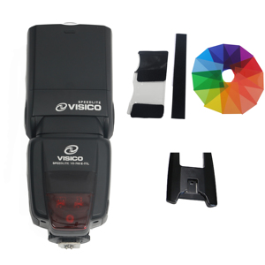 VISICO TTL 2.4G高速ワイヤレスカメラフラッシュスピードライトフラッシュ、高速同期1/8000、Canon Nikon用 - Product Image 3