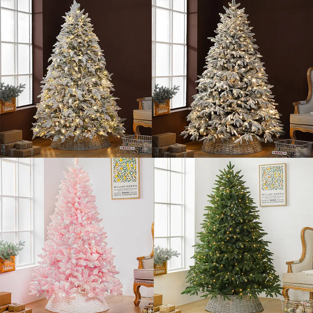 Arbre de Noël de Navidad pour l'extérieur 180cm Arbre de Noël artificiel mixte avec ornements