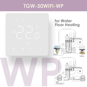 Beok programmabile Wifi Tuya 3A riscaldamento a pavimento d'acqua termostato con funzione di rilevamento a finestra aperta - Product Image 6