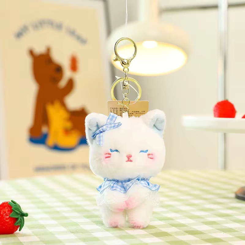 Blue cat girl-4 inches
