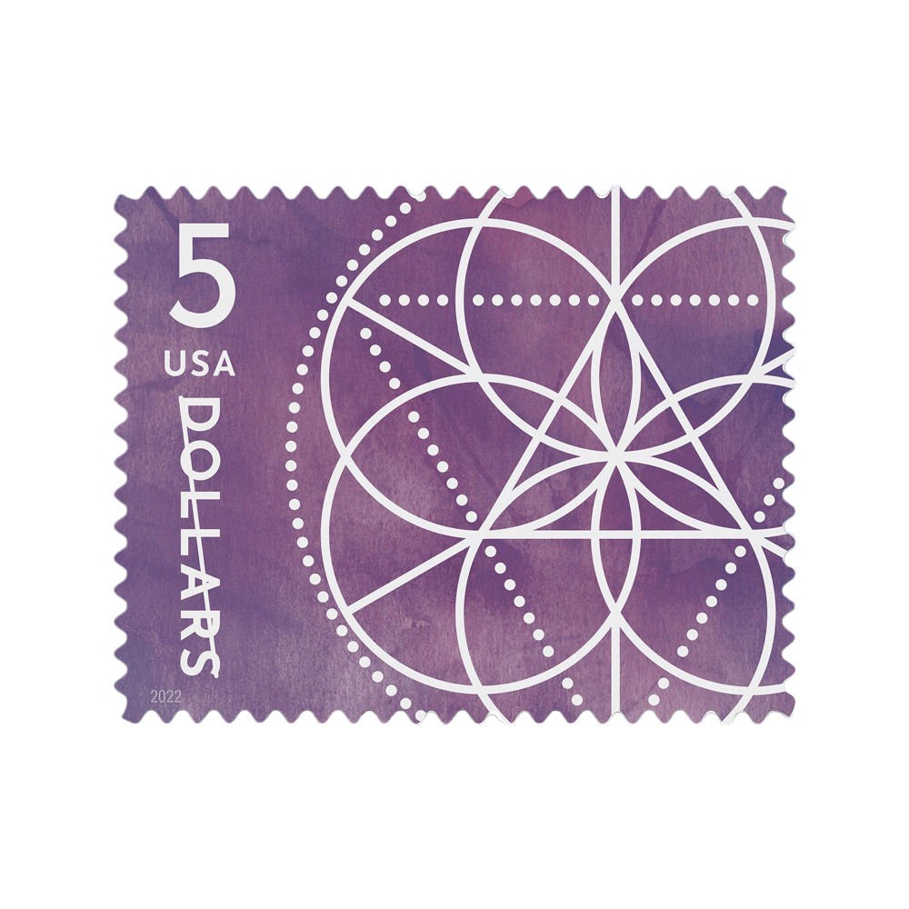 2022 5 $ Géométrie florale MY-RX222