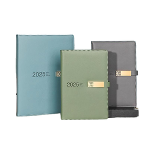 Benutzer definierte A5 Leder Tages planer A4 Zeit management Tagebuch Business Office Retro-Stil Werbe-<span class=keywords><strong>Notebook</strong></span> Benutzer definiertes Logo 2025