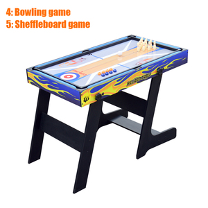 Folding 5-in-1 <strong>Multi</strong> <strong>Game</strong> <strong>Table</strong>, Standing <strong>Multi</strong> <strong>Function</strong> <strong>Game</strong> <strong>Table</strong> <strong>with</strong> Pool, Shuffleboard, <strong>Table</strong> Tennis Soccer Bowling TM-4819 - Product Image 6