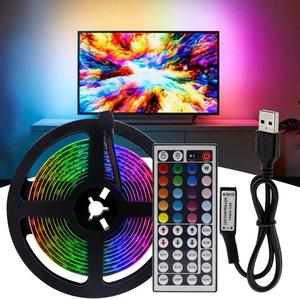 5V 3M 24 Keys รีโมทคอนโทรล IR นำ5050ที่มีความยืดหยุ่น RGB นำแสงชุดไฟ IP65 USB ในร่มสายตกแต่ง - Product Image 4